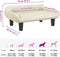 vidaXL - Hondenmand - 70x40x24 - cm - fluweel - crèmekleurig