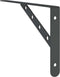 vidaXL - Plankdragers - 4 - st - 30x2,5x15,5 - cm - roestvrijstaal - zwart