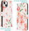 iMoshion Hoesje Geschikt voor iPhone 15 Hoesje - iMoshion Design Softcase Bookcase - Wit / Blossom Watercolor