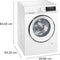 Siemens WG44G2ZAFG - iQ500 - Wasmachine met stoom - 9 kg - 1400 rpm - Energielabel A - NL/FR Display