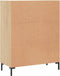 vidaXL - Dressoir - 69,5x34x90 - cm - bewerkt - hout - sonoma - eikenkleurig