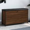 vidaXL - Schoenenbankje - met - klaplade - 102x32x56 - cm - bruin - eikenkleur