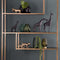 Light & Living Deco Beeld Giraffe - Metaal - Zwart - 29x25x7 cm (BxHxD)