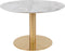 House Nordic Salontafel Bolzano Marmerlook Wit/Goud Ø70cm