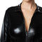 dressforfun Hete kat - Verkleedkostuum - Catsuit met kattenstaart en masker - Zwart