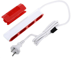 Allocacoc Bn3044 - Stekkerdoos 4-voudig - Montagebeugel - Wit (1 stk)