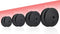 Physionics Halterschijven set 5 kg - 2 x 2,5 kg - Gewichten - Kunststof