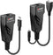 Lindy 100m USB 2.0 Type C Cat.6 Extender - USB extender over ethernet - 2x Ethernet 1Gbps