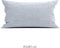 Zohome Kussensloop Lino - Kussenhoes van 40x80 cm - 1 stuk - 100% Katoen - Blauw