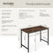 tectake® Jenkins - Bureau - Industrieel design - Houten bureaublad - Donkerbruin - Afmetingen (LxBxH) 100 x 50 x 75,5 cm