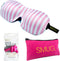 SMUG 3D Slaapmasker met Roze Oordopjes en Opbergzakje - 100% Verduisterend - Ergonomisch Oogmasker - Candy Shop Print