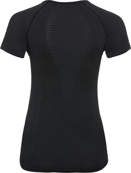 Odlo Suw Top Crew Neck S/S Performance X-Light - Dames Sportshirt - Vochtafvoerend en ademend - Black (XS)