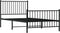 vidaXL - Bedframe - met - hoofd- - en - voeteneinde - metaal - zwart - 100x200 - cm