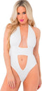 TAKE THE PLUNGE BODYSUIT WHITE, S/M