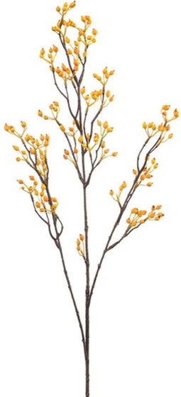 Kunsttak rosehip mini yellow, 100 cm