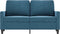 vidaXL - Tweezitsbank - 120 - cm - fluweel - blauw