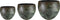 Ter Steege Bloempot Metaal Groen-Blauw D 39 cm H 36 cm