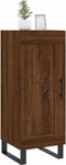 vidaXL - Dressoir - 34,5x34x90 - cm - bewerkt - hout - bruin - eikenkleur
