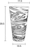 Zuiver Conic Vase M Black/White - Grijs