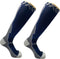 Sandside Compressiekousen - Sport Compressie Sokken - Ondersteuning en Comfort - Donkerblauw (2 Paar)