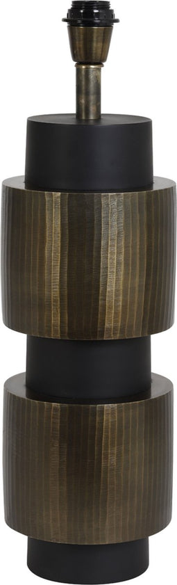 Light & Living Tafellamp Jacobi - 57cm - Antiek Brons/Mat Zwart - excl. kap