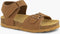 vty Cognac sandaal - Platte sandalen - Maat 25 - Cognac