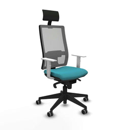 Bureaustoel met hoofdsteun Piqueras y Crespo 4B066G1 Turkoois