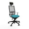 Bureaustoel met hoofdsteun Piqueras y Crespo 4B066G1 Turkoois