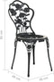 vidaXL - Bistrostoelen - 2 - st - gietaluminium - zwart