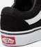 VANS YT Ward V - Lage sneakers - Suède/canvas - Black/White - Maat 29