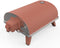 PIANA GAS PIZZA OVEN TERRACOTTA - GASMODEL