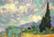 Piatnik Korenveld met Cipressen - Vincent van Gogh (1000)