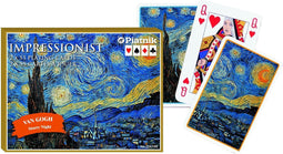 Piatnik Vincent van Gogh Sterrennacht Speelkaarten - Dubbeldekker.