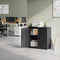 Woltu Lockerkast - Metalen Kast met Slot - Verstelbare Legplank - Zwart - 90 x 92 x 40 cm