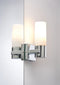 Paulmann Gemini - LED-spiegellamp - IP44 E14 230V dimbaar - Chroom Satijn (2 stuks)