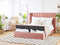 NOYERS - Tweepersoonsbed - Roze - 180 x 200 cm - Fluweel