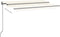 vidaXL - Luifel - automatisch - met - LED - en - windsensor - 400x350 - cm - crèmekleur