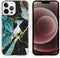 iMoshion Hoesje Geschikt voor iPhone 13 Pro Max Hoesje Siliconen - iMoshion Design hoesje - Blauw / Shattered Blue Marble