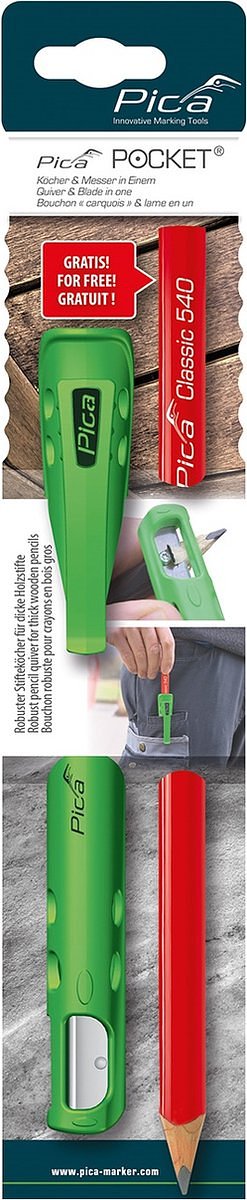 Pica 505/01 Timmermanspotlood incl. potloodhouder/slijper