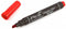 Pica 521/40 Permanent Marker - Rood - 2-6mm