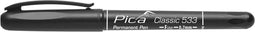 Pica 533/46-1 Classic Permanent Pen - Rond - Zwart - 0,7mm