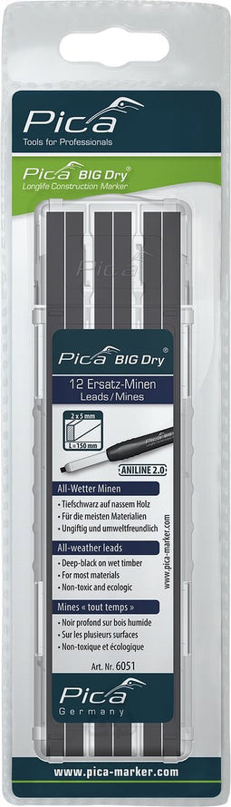 Pica 6051 BIG DRY Navulling - Aniline 2.0 - 12 stuks