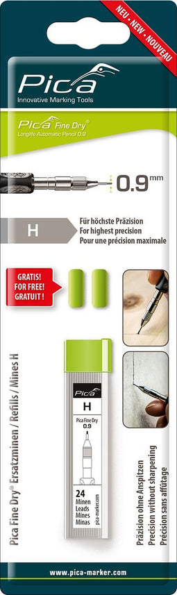 Pica 7050 Fine Dry Navulling (0.9mm) t.b.v. 7070 Markeerpotlood- Blister