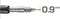 Pica 7050 Fine Dry Navulling (0.9mm) t.b.v. 7070 Markeerpotlood- Blister