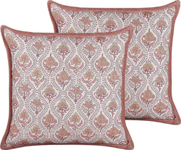 PICEA - Sierkussen - Rood - 45 x 45 cm/Wit - Katoen