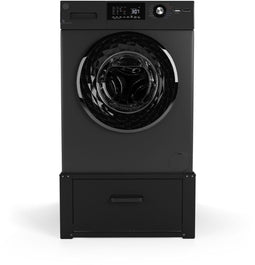 Wasophoogte Wasmachine verhoger - Wasmachine opbouwmeubel XL met lade - 31 cm hoogte - Zwart