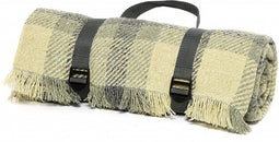 Picknickkleed Grijs en Lichtblauw Geruit - Gerecycled - Waterdicht - 120x150 cm - Tweedmill