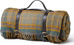 Picknickkleed Polo Cottage - Wol - Leren Draagset - Waterdicht - 145x183cm - Tweedmill
