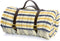 Picknickkleed Polo Geruit Geel blauw - Wol - Leren Draagset - Waterdicht - 145x183cm - Tweedmill