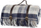 Picknickkleed Polo Tartan Navy Bannockbane - Wol - Leren Draagset - Waterdicht - 145x183cm - Tweedmill